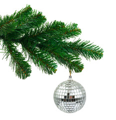 Sticker - Christmas tree and mirror ball