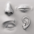 parts of the face with piercing