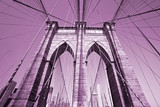Fototapeta Przestrzenne - The Brooklyn bridge, New York City. USA.