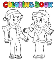 Poster - Coloring book kids theme 1