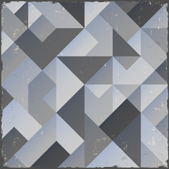 Wall Mural - monochrome retro geometric background