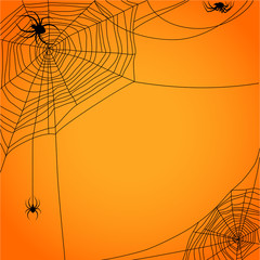 Sticker - cobweb with spiders