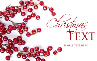 Wall Mural - Christmas berries