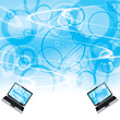 © evryka23 - Business laptop blue abstract background