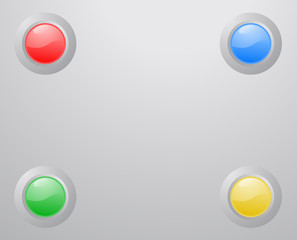 Poster - Creative color buttons background