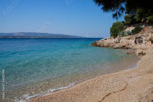 Obraz na płótnie canvas Plaża Murvica (Bol - Wyspa Brač - Chorwacja)