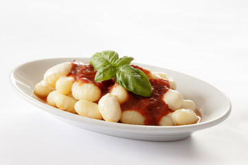 Wall Mural - gnocchi di patate con pomodoro e basilico