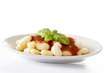 Wall Mural - gnocchi di patate con pomodoro e basilico