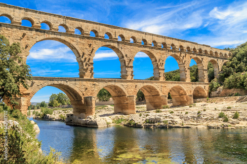 Tapeta ścienna Pont du Gard, Nimes, Prowansja, Francja