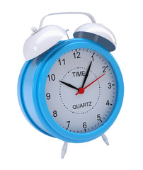 Blue alarm clock