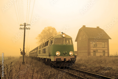 Obraz w ramie Passenger train