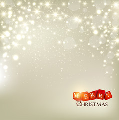 Elegant Christmas background with snowflakes and place for text.