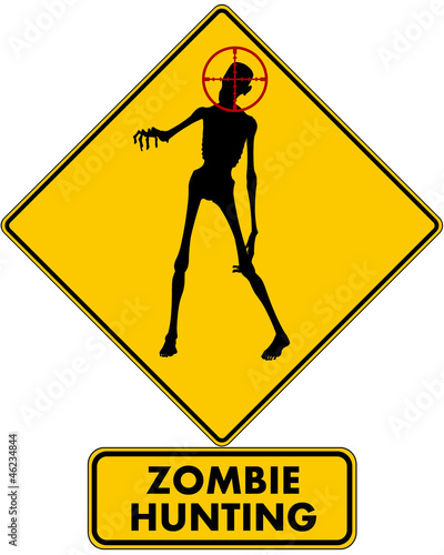 Fotoboard na płycie Polowanie na zombie