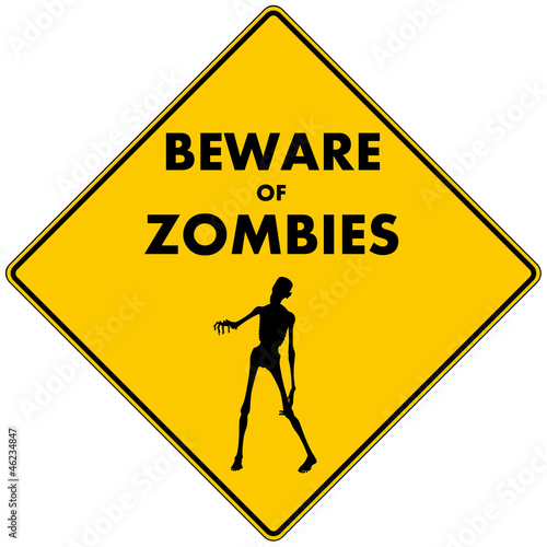 Fotoboard na płycie Uważaj na zombie