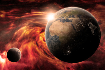Wall Mural - apocalypse on planet earth