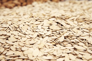 Sticker - Pumpkin seeds for sale in supermarket