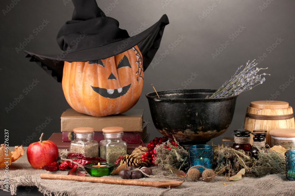 Scary halloween laboratory