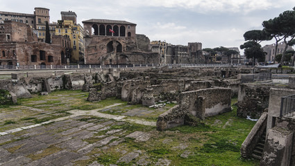 Wall Mural - Trajan Market in Rome, Italy