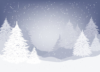 Wall Mural - Winter landscape