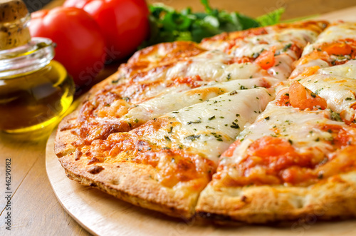 Board z aluminiowym obramowaniem Pizza margherita
