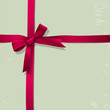 Background of box for candy with tied pink ribbon