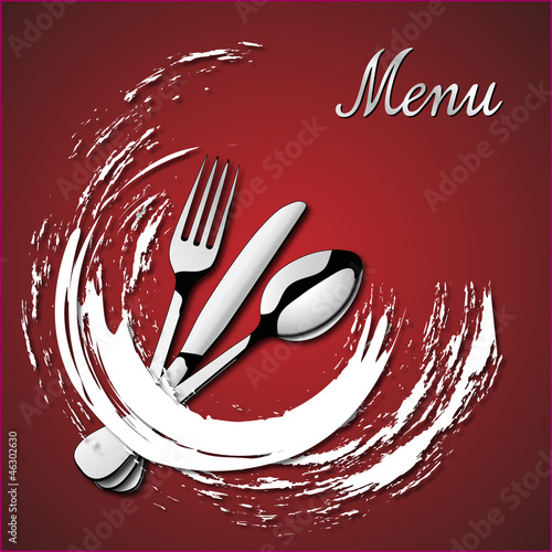 Naklejka dekoracyjna Menu Restaurant_bis