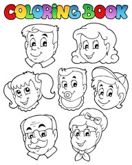 Sticker - Coloring book family collection 3