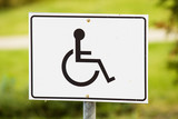 Fototapeta  - Znak drogowy / Miejsce dla inwalidy