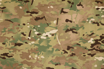 Wall Mural - Armed force multicam camouflage fabric texture background