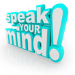 © iQoncept - Speak Your Mind 3D Words Encourage Feedback