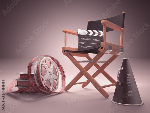 Board z aluminiowym obramowaniem Studio filmowe