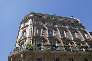 Canvas Print - Immeuble ancien à Paris