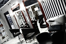 Interior Of Luxury Modern Hairdressing Salon In Pin-up Style