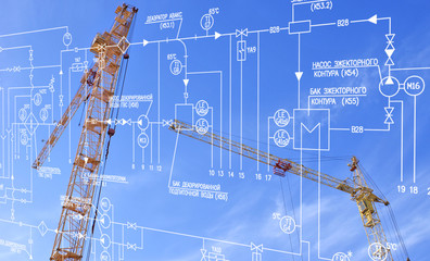 Wall Mural - engineering construction designing
