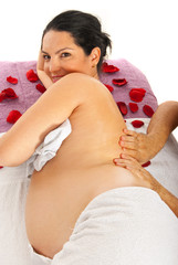 Pregnant woman massage