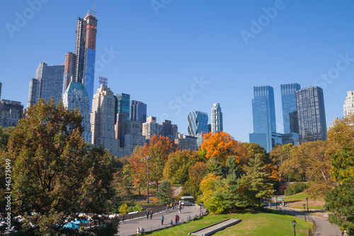 Tapeta ścienna Park centralny na jesień.