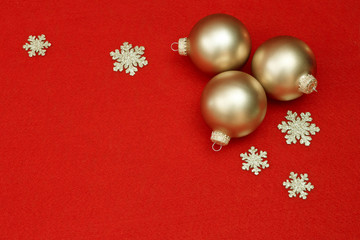 Sticker - christmas background with balls and stars