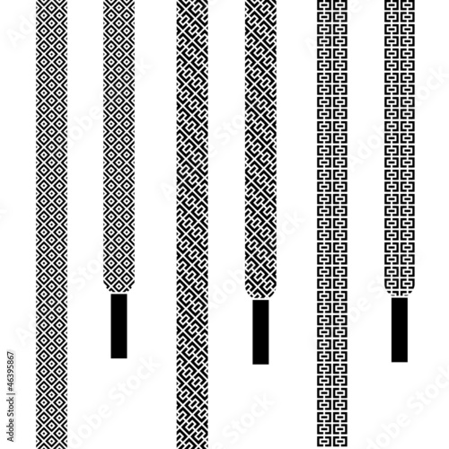 vector shoe lace seamless symbols Poster Mural XXL
