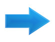3d blue arrow