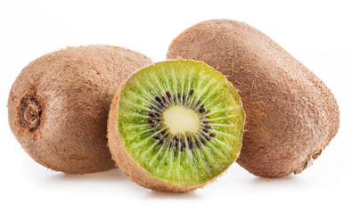 Sticker - Fresh kiwi isolated on white background