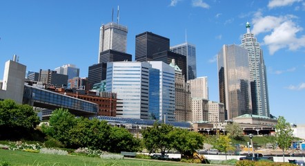 Fototapete - High Rise Buildings in Downtown Toronto, Canada