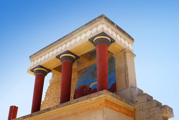 Wall Mural - Ancient Knossos palace at Crete island in Greece.