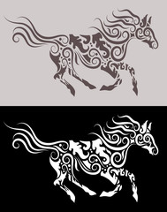 Poster - Horse tribal