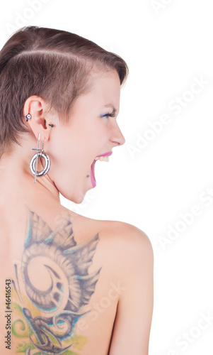 Tapeta ścienna Tatuaże i piercing