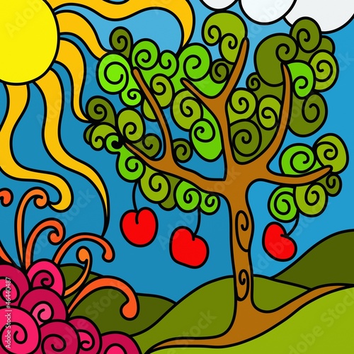 Nowoczesny obraz na płótnie albero di mele