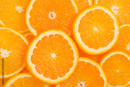 Naklejka dekoracyjna Sliced oranges.