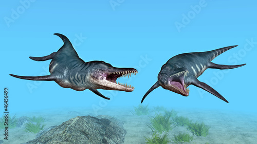 Board z aluminiowym obramowaniem Liopleurodon