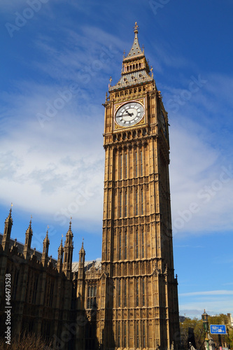Naklejka samoprzylepna Big Ben wieża zegarowa
