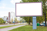 Fototapeta  - Blank billboard in city center