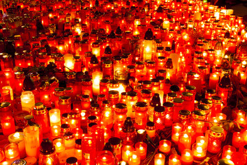 memorial after the death of Vaclav Havel at Saint Wenceslaw squa